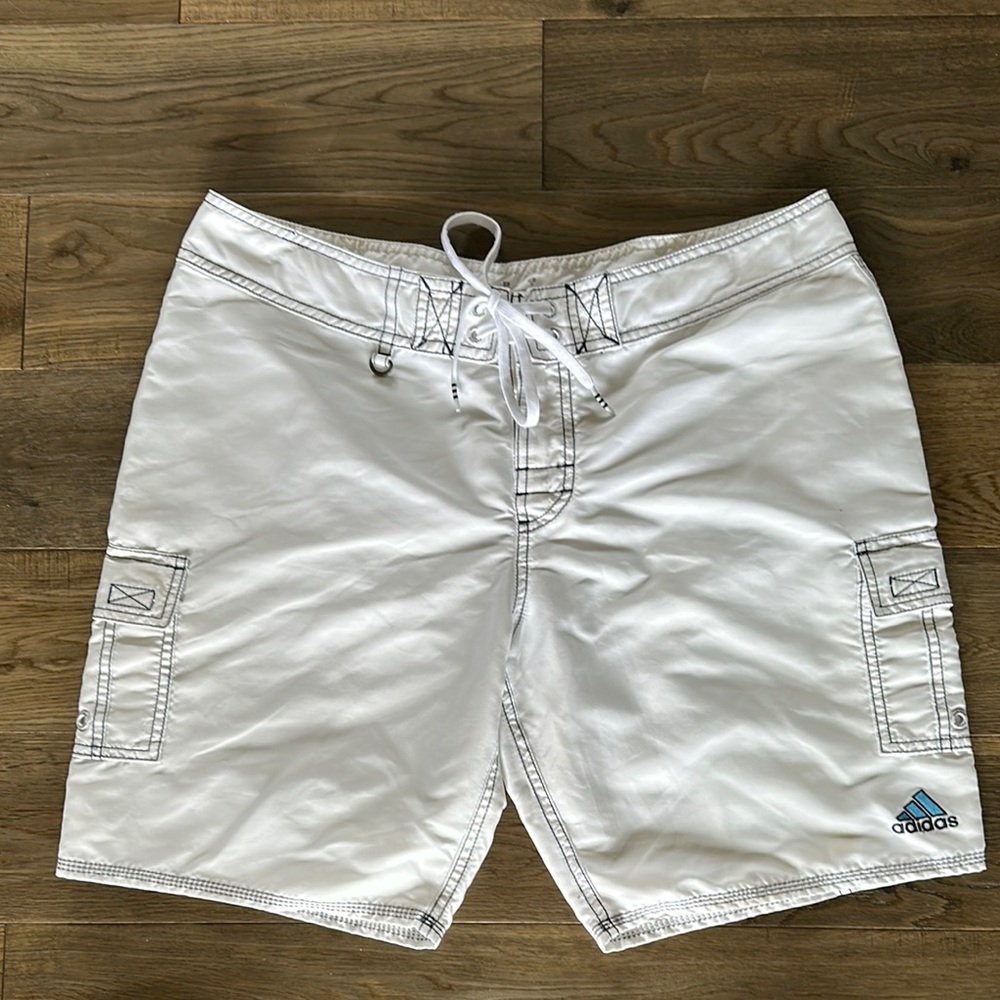 adidas White Athletic Shorts